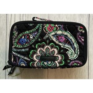 Vera Bradley Blush & Brush Makeup Case Kiev Paisley NEW